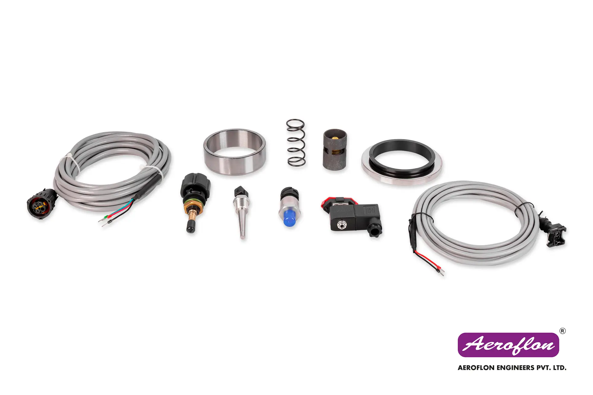 Temperature Sensors, Pressure Sensor, Oil Pressure Sensor, Transducer, Cable for Sensors. for Ingersoll Rand, Kirloskar, Atlas Copco & Chicago Pneumatics, KG Khosla, ELGI.