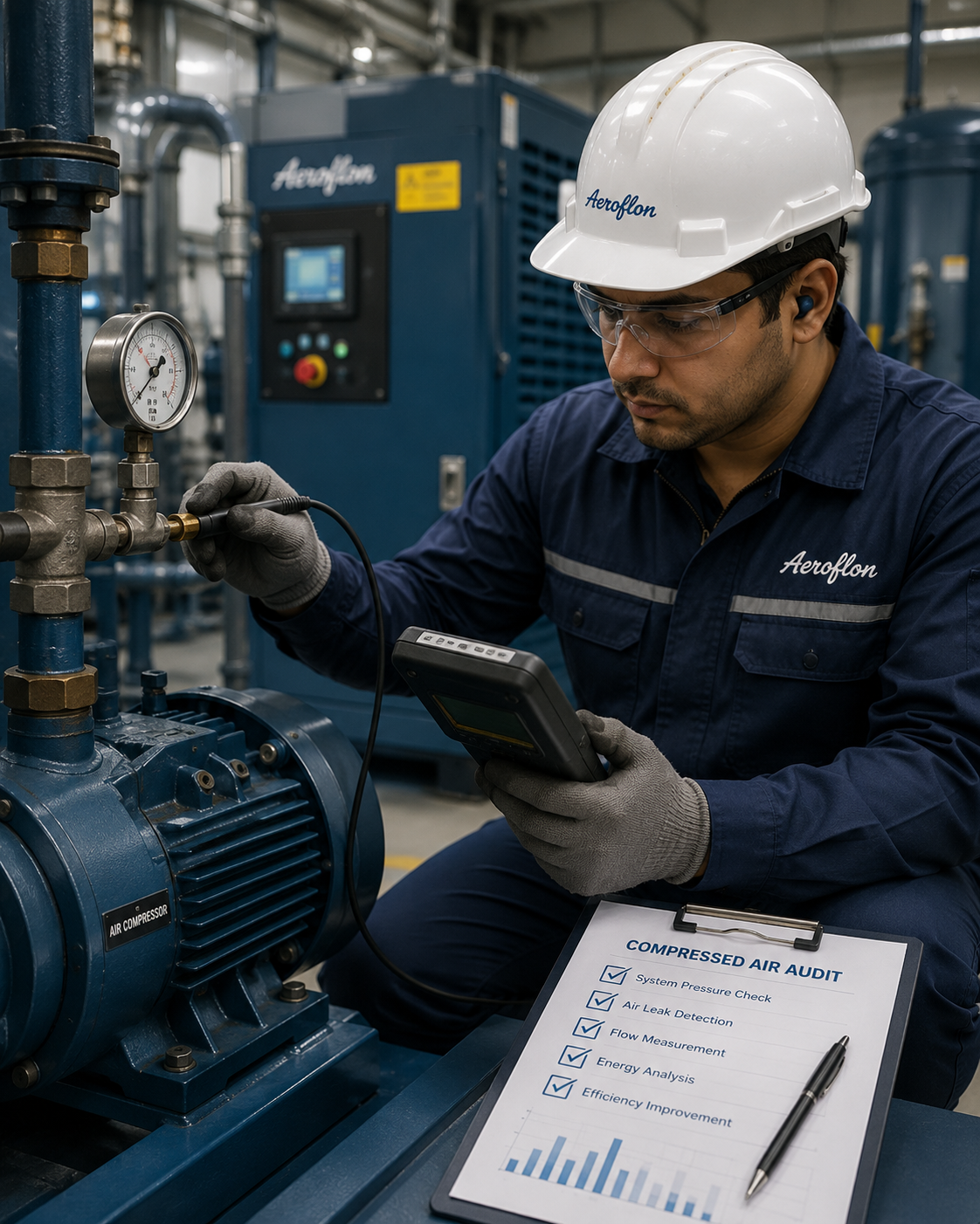 Compressed Air Audit Services in India | Reduce Energy Costs by Up to 30%
